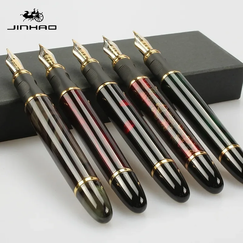 

JINHAO X450 Metal Fountain Pen Without Pencil Box Luxury School Office Stationery Writing Cute Pens Gift