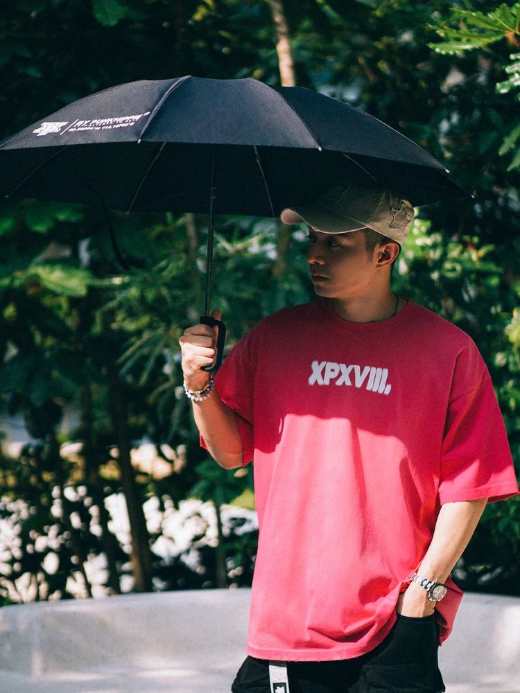 xpx-zhou-baihao-t-logo-printed-aluminum-frame-auatic-umbrella-faionable-cact-umbrella-for-men-and-women