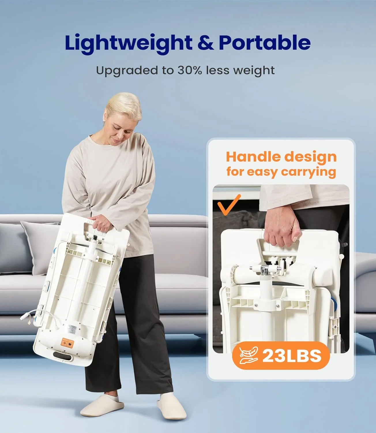 ROLK Electric Floor Lift Chair Fall-Prevention Assist Devices for Elderly and Disabled Sit to Stand Transfer Lift Chair