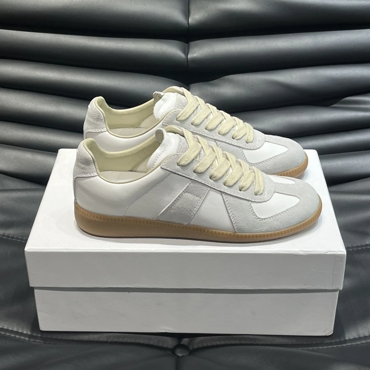 2026 Unisex German Training Style Sneakers Genuine Leather Suede Vintage Washed Classic Trainers Casual Shoes