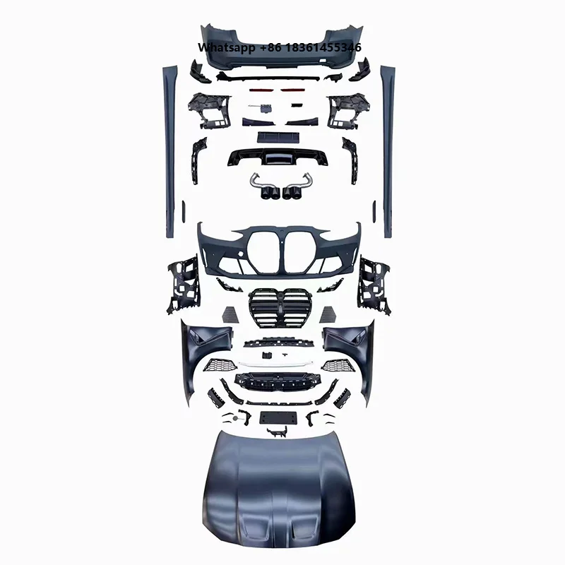 

For 3 Series G20 G28 Upgrade G80 M3 Body Kits Front Bumper With Hood Rear Bumper Fenders Headlights Taillights