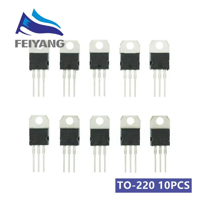 SM 10PCS LM317T L7805 L7806 L7808 L7809 L7910 L7812 L7815 L7818 L7824 new and original IC Chipset TO-220 L7805CV