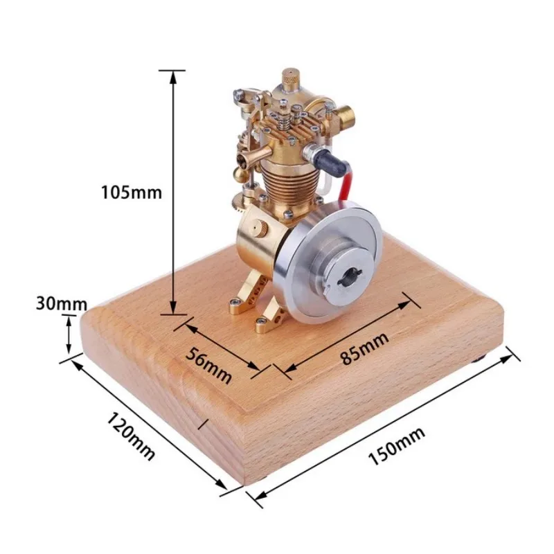 Mini Clutch Speed Limited Operable Starting Fuel Engine Model Teaching Hobby Collection