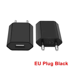 1/5pcs Black 5V 1A USB Charger for Phone X 8 7 Wall Charger EU Adapter For Samsung S9 Xiaomi Mi 8 Mobile Phone Charger