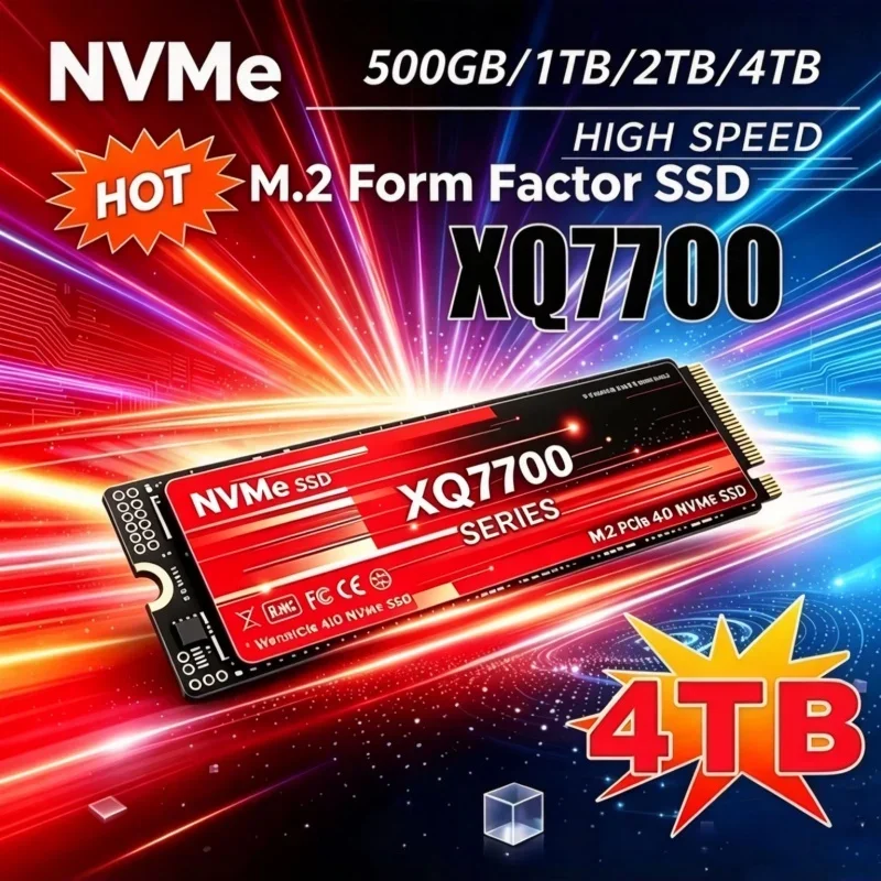 SSD NVMe M.2 PCIe3.0 XQ7700 original, 1TB, 2TB, 4TB, unidade de estado sólido interna para jogos PS5, M2 2280.
