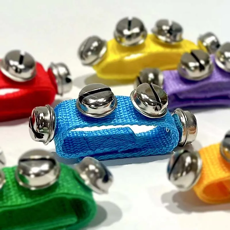 1pc カラフルなリストベルおもちゃ楽器音楽啓蒙レジャーエンターテイメント小道具初心者に適しています TMZ