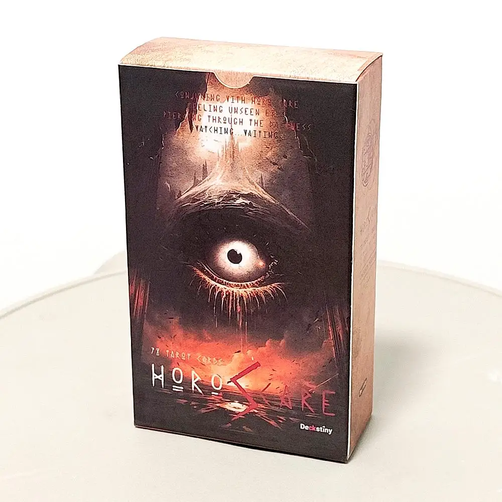 HOROSCARE Tarot: A Cinematic Horror & Nightmare Themed 78-Card Tarot Deck 12*7cm Double-embossed Cardstock