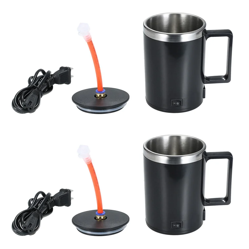 

2X Headlamp Polishing Kit Headlight Polish Repair Tool Heating Atomization Cup Electric Heating Cup With Nozzle US Plug