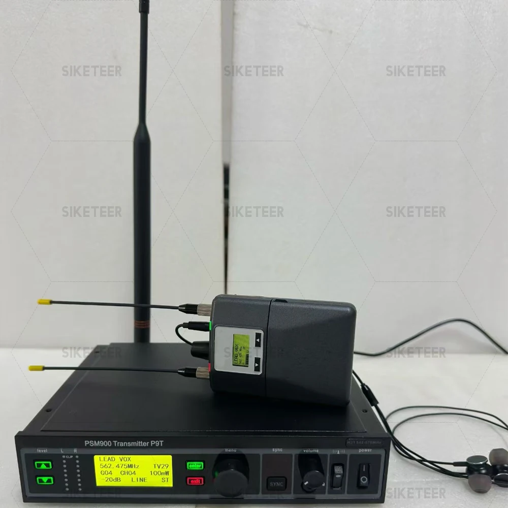 PSM900 Wireless In-Ear Mono/Stereo Monitoring System, P9T Transmitter, P10R Receiver, for Stage and Recording Studio Use.