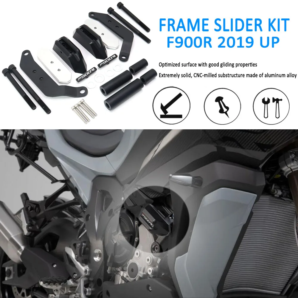 

FOR BMW F900 R F900R Engine Guard Anti Crash Frame Slider KIT Cover Protector 2019 2020 2021 2022