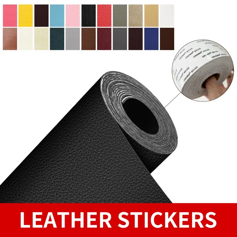 Zelfklevende Lederen Stickers Tape Voor Sofa Reparatie Patch Meubelen Stoelsticker Tas Schoenbed Fix Pvc Kunstleer