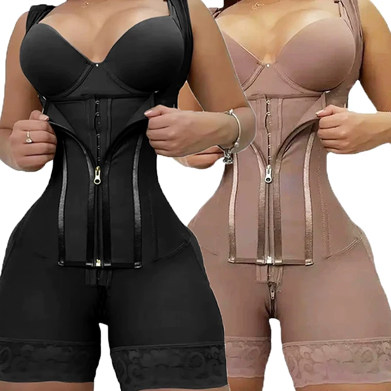 Women Bodysuit Colombian High Compression Girdles Tummy Control Bodysuits Full Body Underwear Slimming Shaperwear Fajas