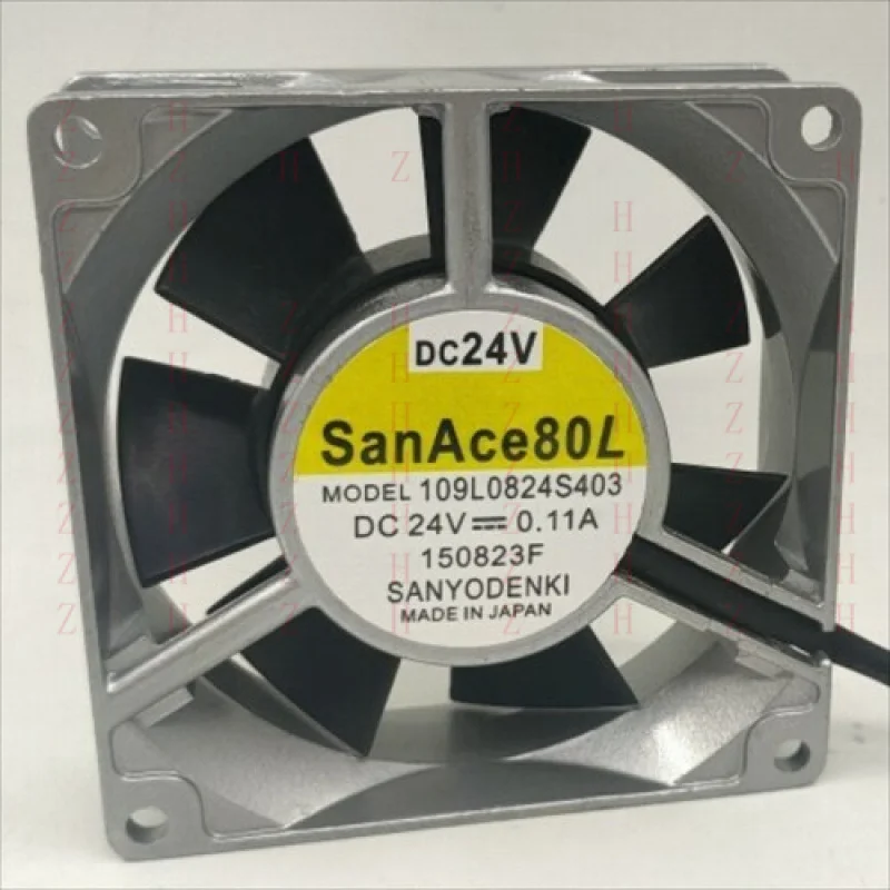

XXZ for 1PCS 8CM 8025 24V0.11A 2-wire aluminum frame cooling fan 109L0824S403