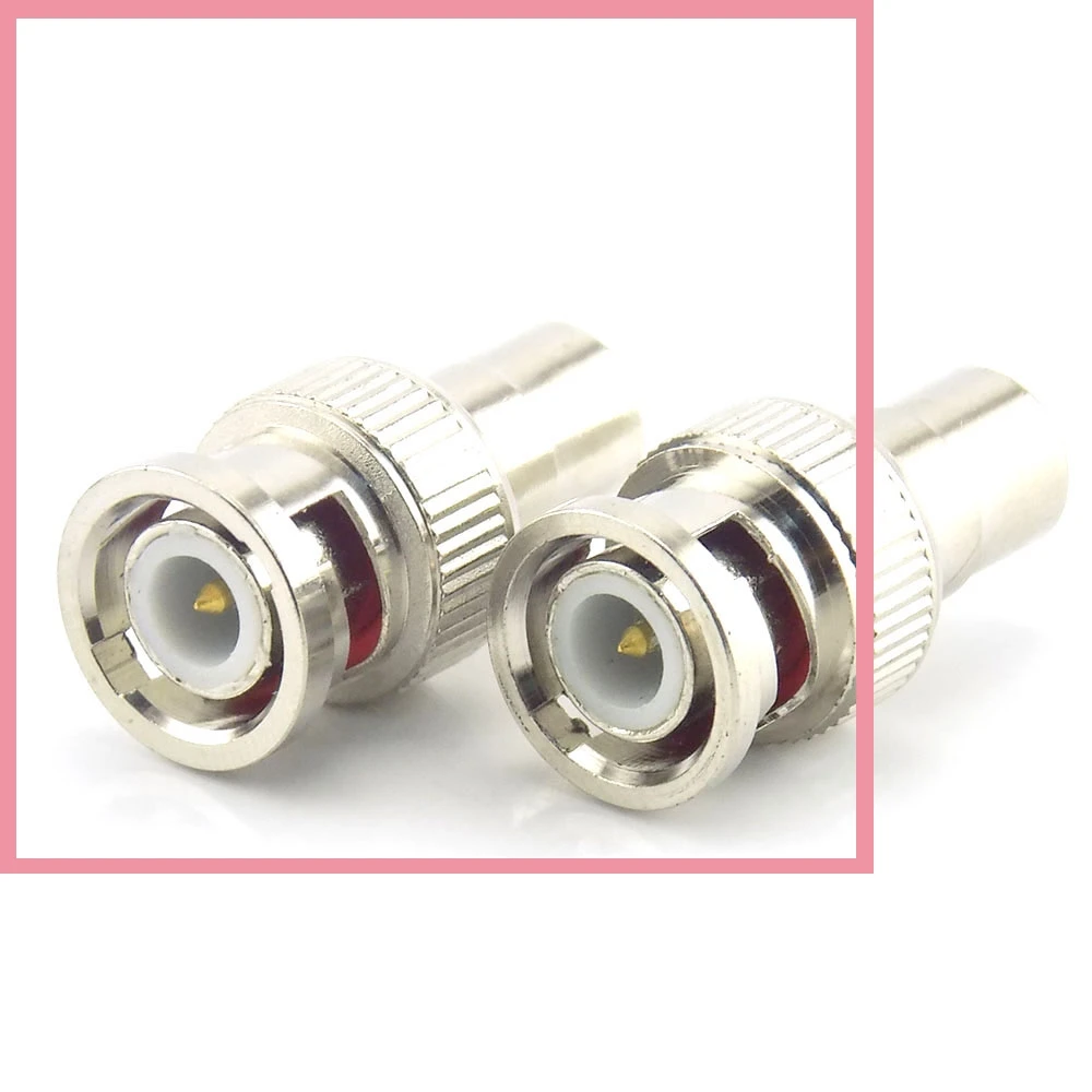 1pc/10pcs BNC male TO RCA female Plug COAX Adapter Connector plug  F/M Couple for Security System Video CCTV Camera B6
