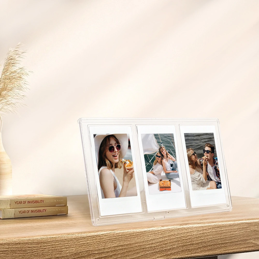 Desktop Photo Frame with 3 Pockets for Instax Mini Film CAC35