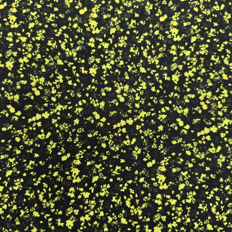 

1 метр, 100% шелк шелковицы, креповая шелковая ткань 16 мамме, черная с маленьким желтым цветочным принтом, ширина 140 см, 55 дюймов, по дворам JX093