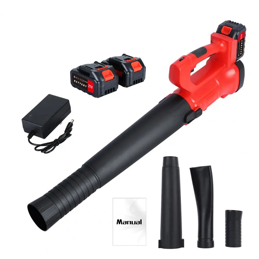 Electric Leaf Blower Cordless,  2 Rechargeable Batteries, 1 Charger, 6-Gear Handheld Dust Blower, Ergonomic Cordless Leaf Blower