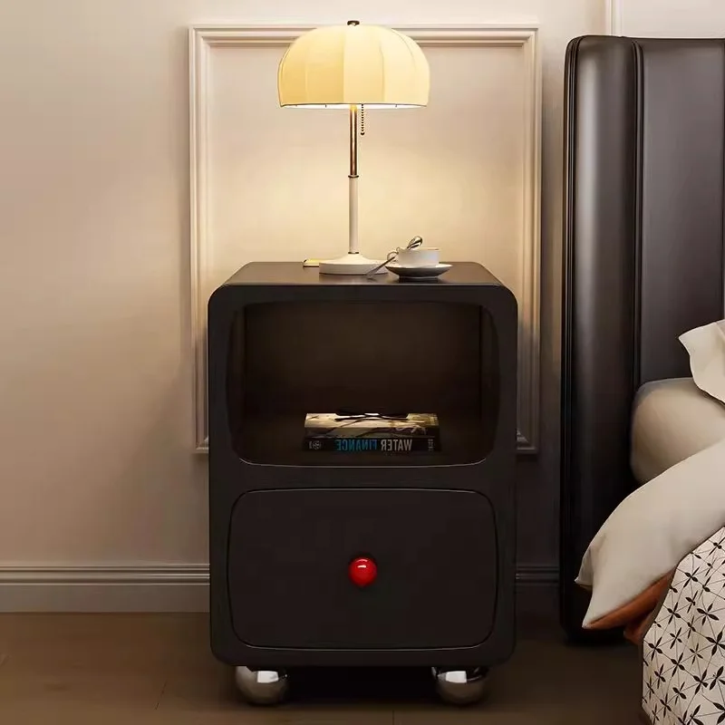 

#Nordic Modern Small Bedside Table Black Bedroom Order Now