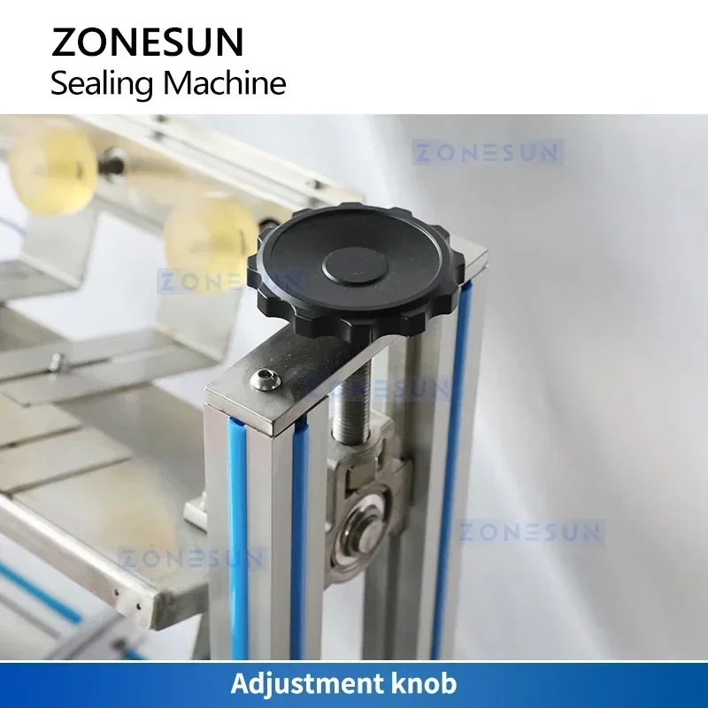 ZONESUN ZS-WS6 自動ワインボトルワックスシーリングマシン、デュアルタンクシステム搭載、360BPH、スピリッツガラスボトル包装用