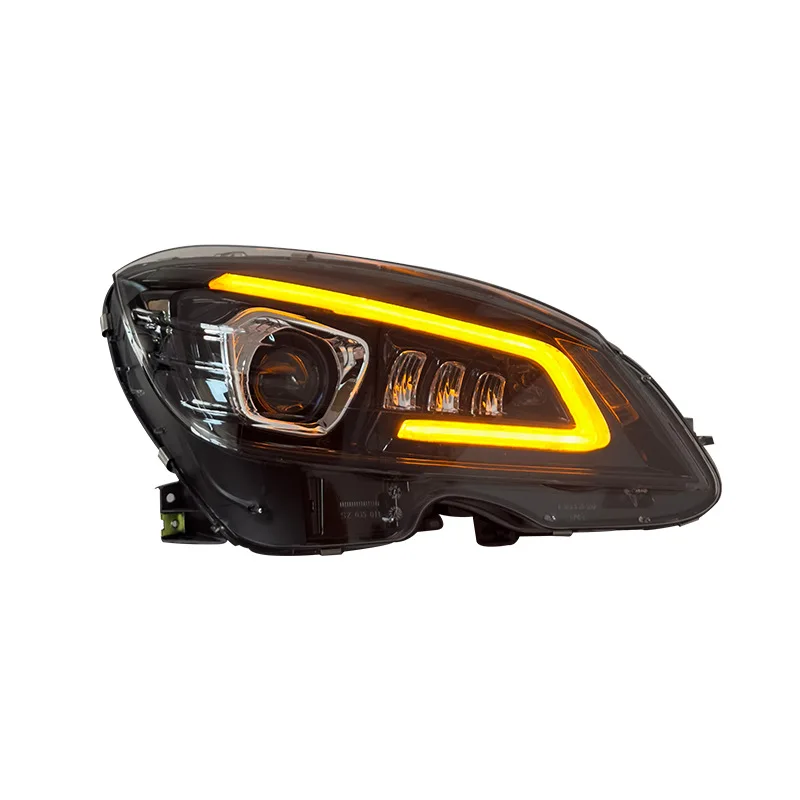 For Headlamp for Mercedes C-Class W204 2007-2011 Modified LED Car Headlight Daytime Running Side Marker Brake&Reverse Lamp