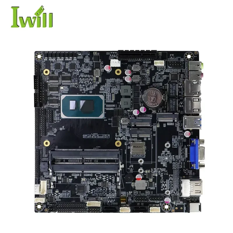 Mini ITX Motherboard for Tiger Lake I5 1135G7 DDR4 Small Industrial Motherboard with 6COM WIFI 4G