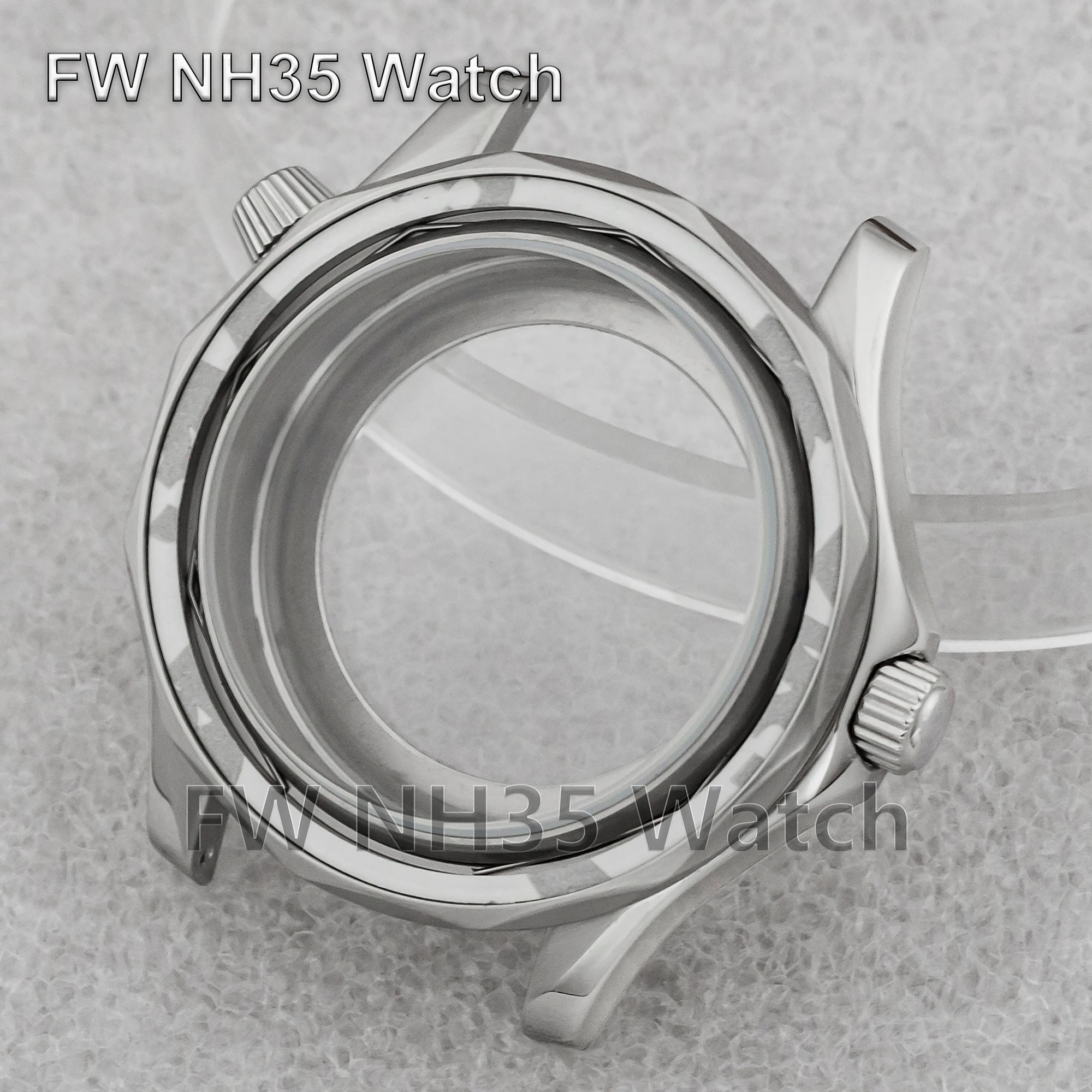 Watch Case For Seamaster 300 316L Stainless Steel 100 Meters Waterproof  Watch Parts Fit NH35/NH36 Automatic Movement Watch Case