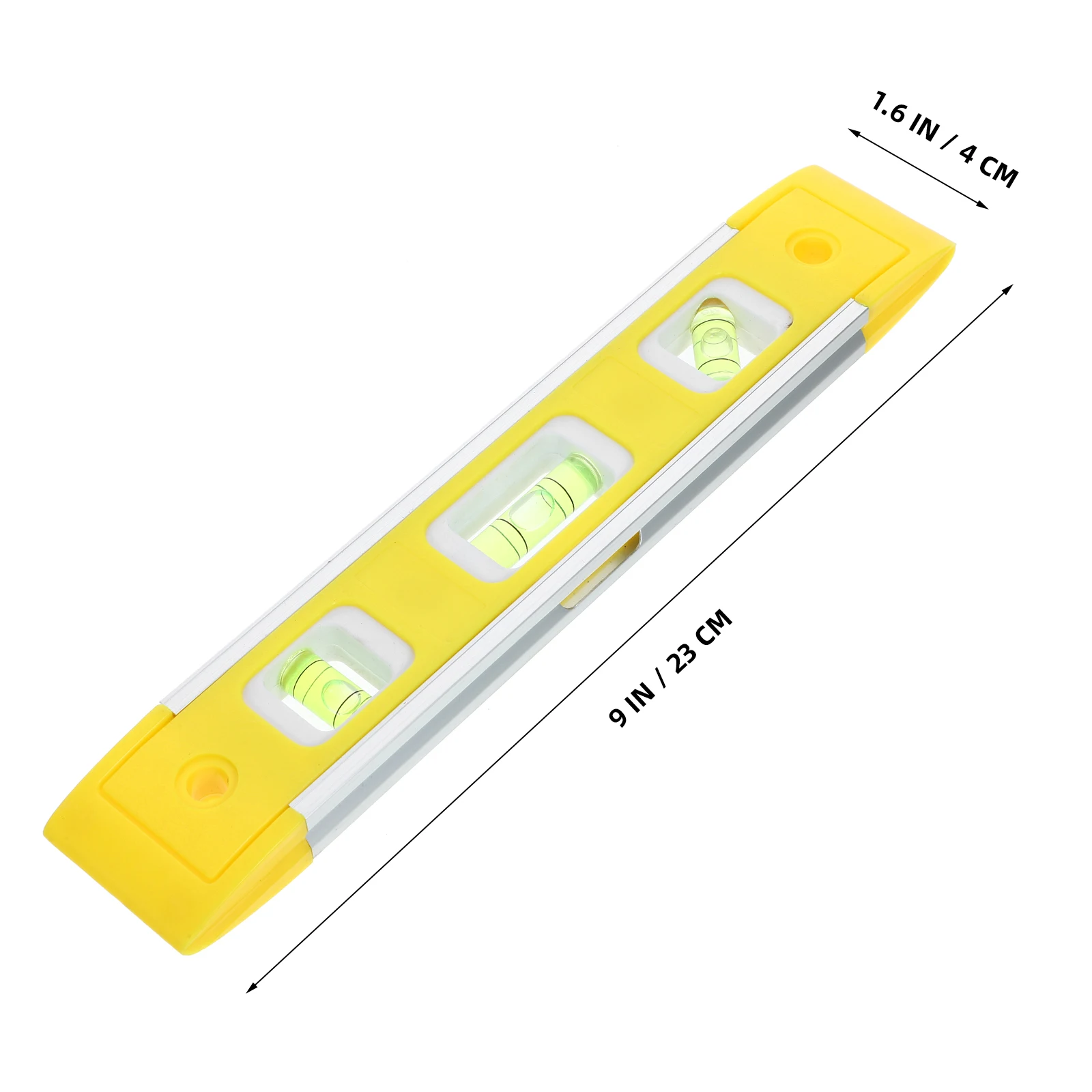 Magnetic Aluminum Mini Spirit Level Small Bubble Level Measuring Tool Lightweight Portable Leveling Ruler For Diy Home