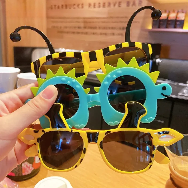 

Children Cute Dinosaur Cartoon Sunglasses Summer Outdoor Sun Protection Sunglasses Baby Shade Glasses Kid UV400 Sunglasses