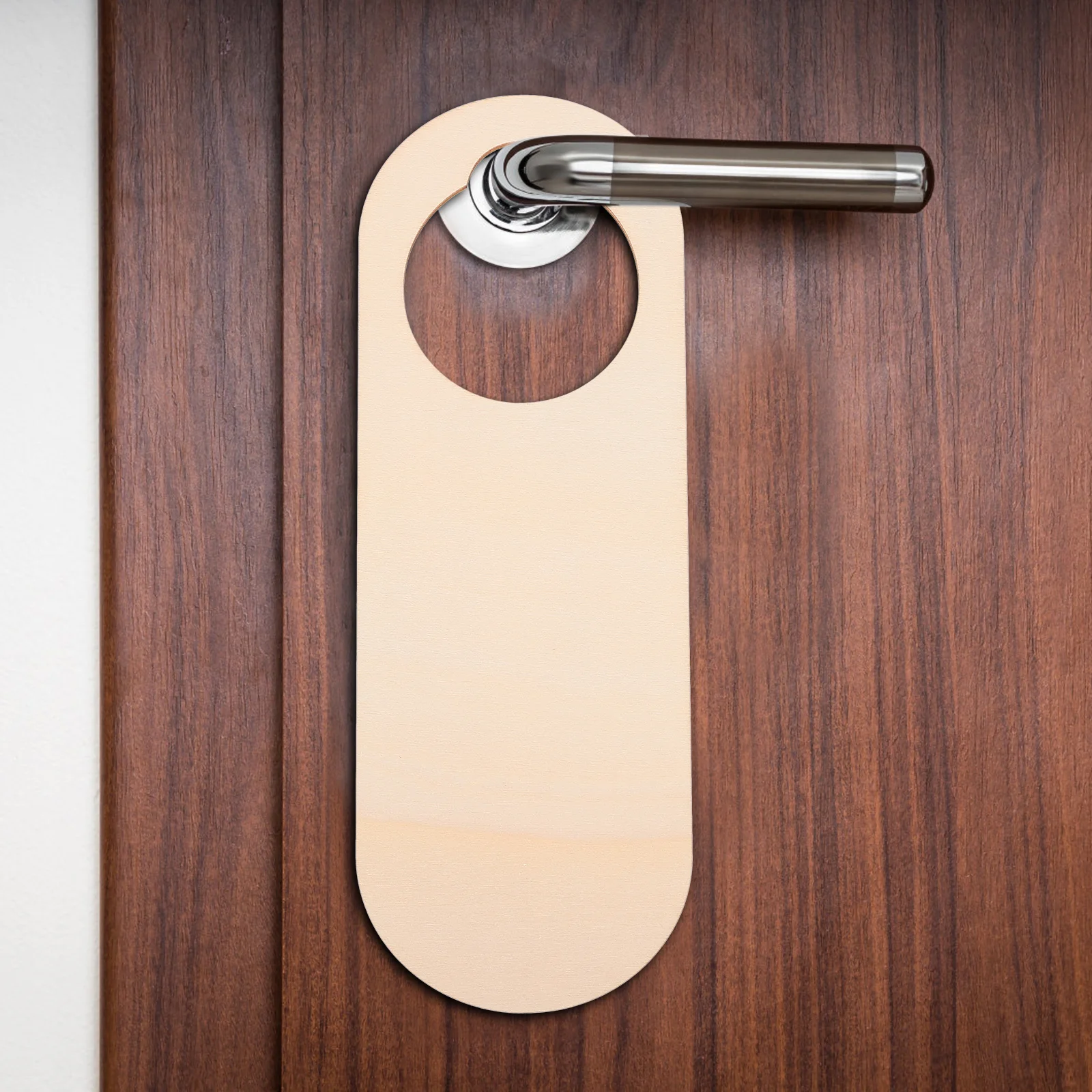 علامة خشبية معلقة مقبض الباب اللوحة 10 قطعة علامة خشبية طبيعية لتقوم بها بنفسك لا تزعج ديكور الغرفة #1