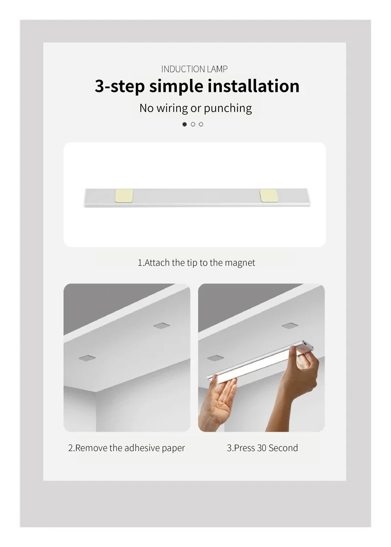 

Whole House Intelligent LED Human Body Sensing Light, Popular Scene, Atmosphere Light, Supplementary Light, Cabinet Light