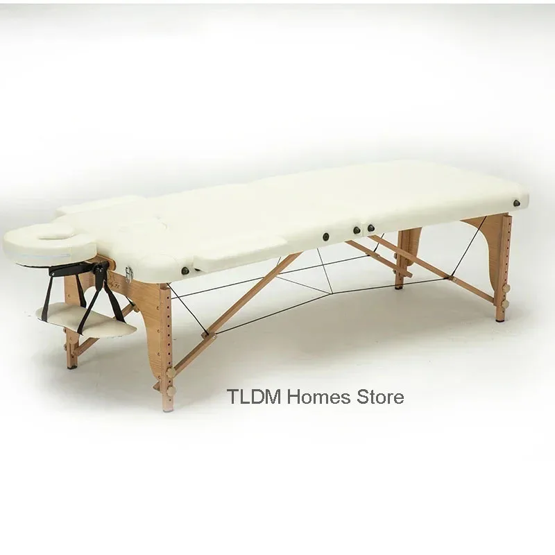 Portable Massage Acupuncture Physical Therapy Tattoo Bed Beauty Salon Folding Massage Bed Salon Furniture Wooden Massage Tables