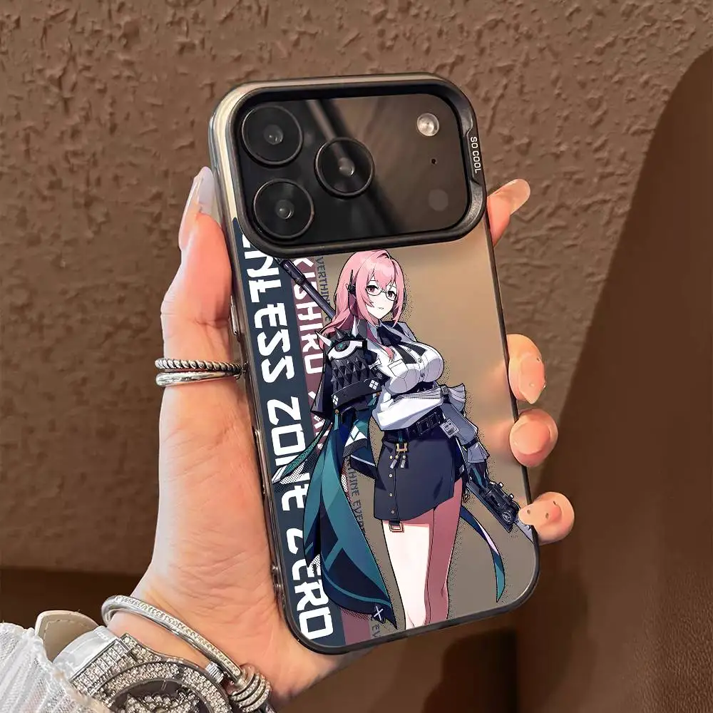 ZZZ Tsukishiro Yanagi Phone Case For iPhone 17 16 15 14 13 12 11 Pro Max Air multicolor Matte Laser Metallic Aurora Funda