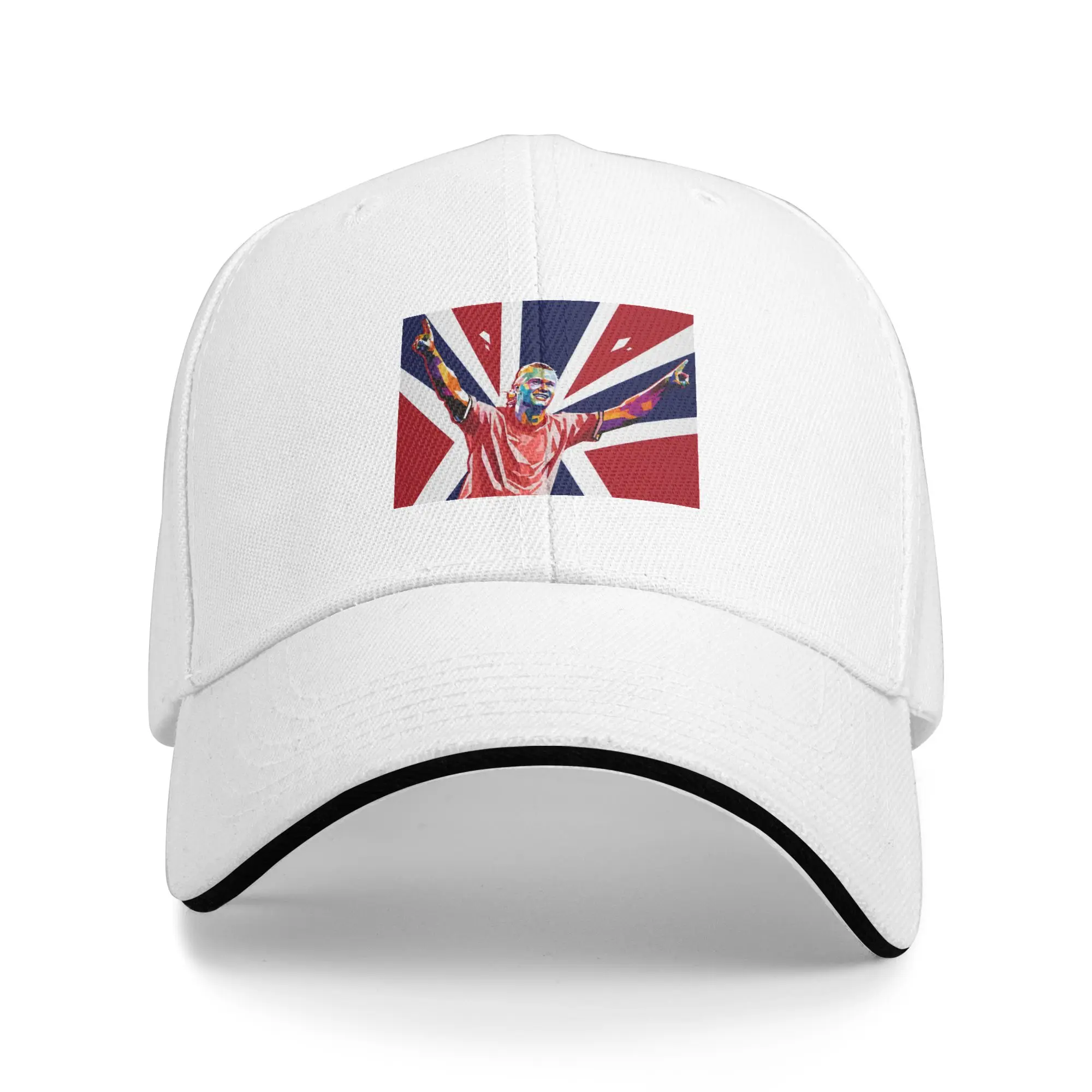 Erling Haaland Norway Pop Art  Baseball Cap Casual  Sandwich Cap Unisex Style Adjustable Sun Cap Outdoor