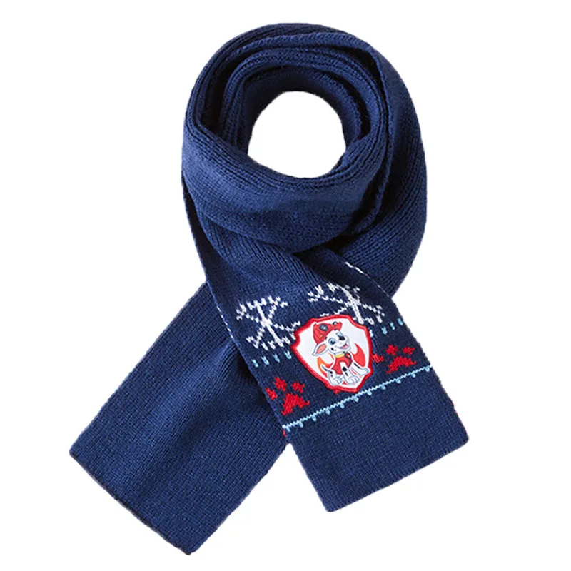 HOT Genuine Paw Patrol Scarf Kids Winter Warm Muffler Plush Gloves Girls Boys Children Chase Skye Marshall Everest age 2-10Y