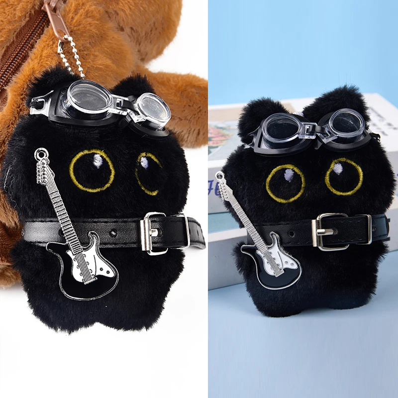 رائعتين البسيطة القط الأسود أفخم قلادة أنيقة القط المفاتيح جودة حقيبة الظهر الزخرفية التبعي هدايا عيد الميلاد المثالية #1