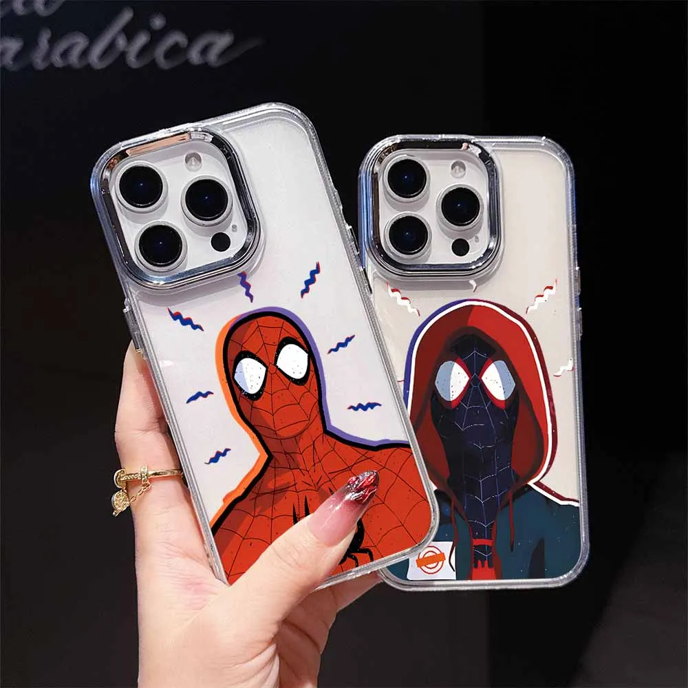 Etui na telefon z motywem Spider-Mana w stylu anime do Apple iPhone 17 AIR 16E 15 14 13 12 11 Pro Max Plus…