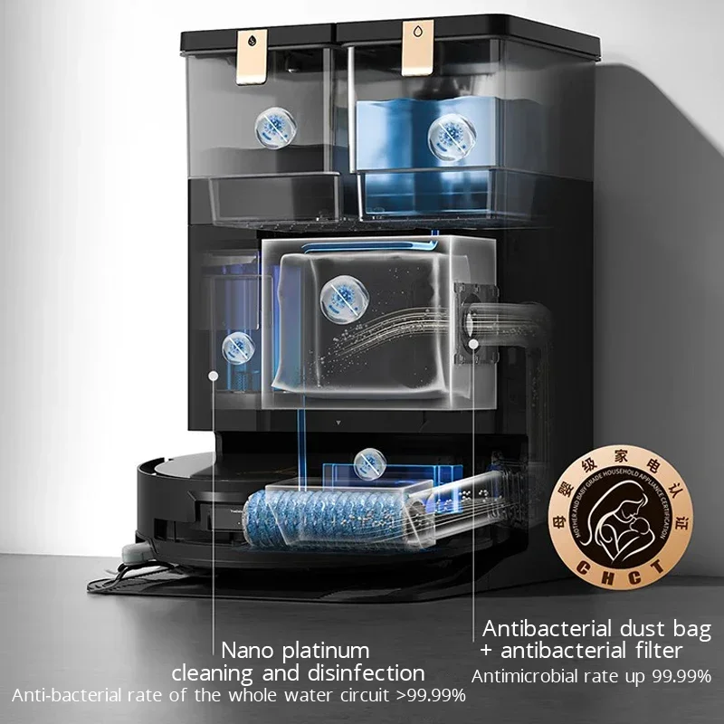 Ecovacs Deebot X8 PRO PLUS AI Robô Aspirador de pó Auto Coletor de poeira Auto Limpeza Varredor de piso127