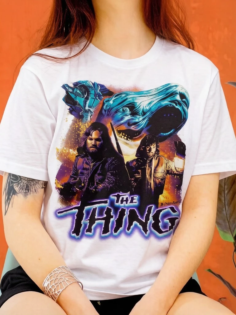 The Thing John Carpenter Kurt Russell Unisex Classic T-Shirt Men's T-shirts Suitable for Both Men and Women Y2k Clothes Man