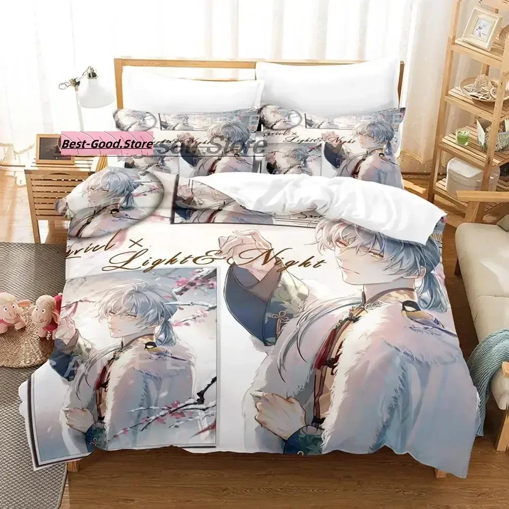 New Light and Night Stand Osborn Evan Sariel Jesse Charlie Printed Bed Set Duvet Cover Pillowcase Bedding Set Linen Sheet Quilt