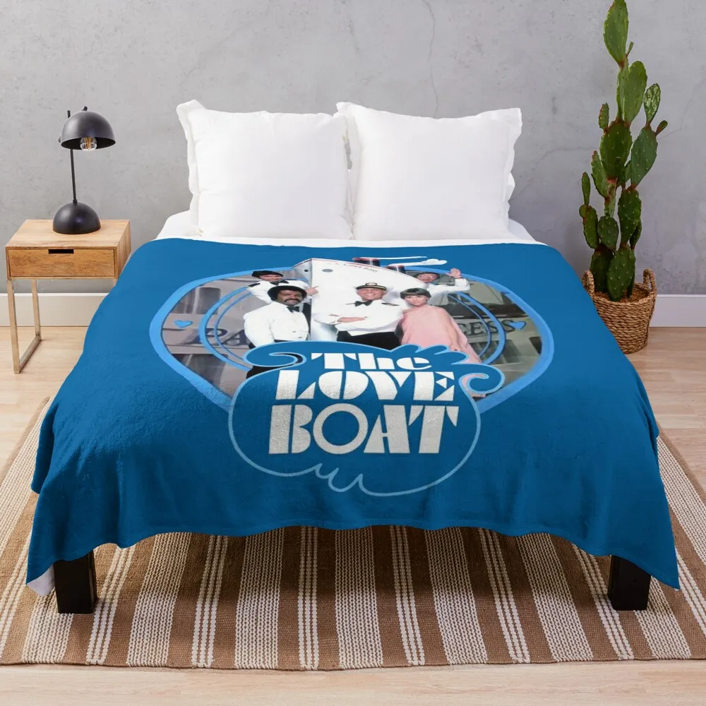 

The Love Boat Pacific Princess 70s retro cast tribute Throw Blanket Soft Big Tourist Cute Plaid Stuffeds Blankets