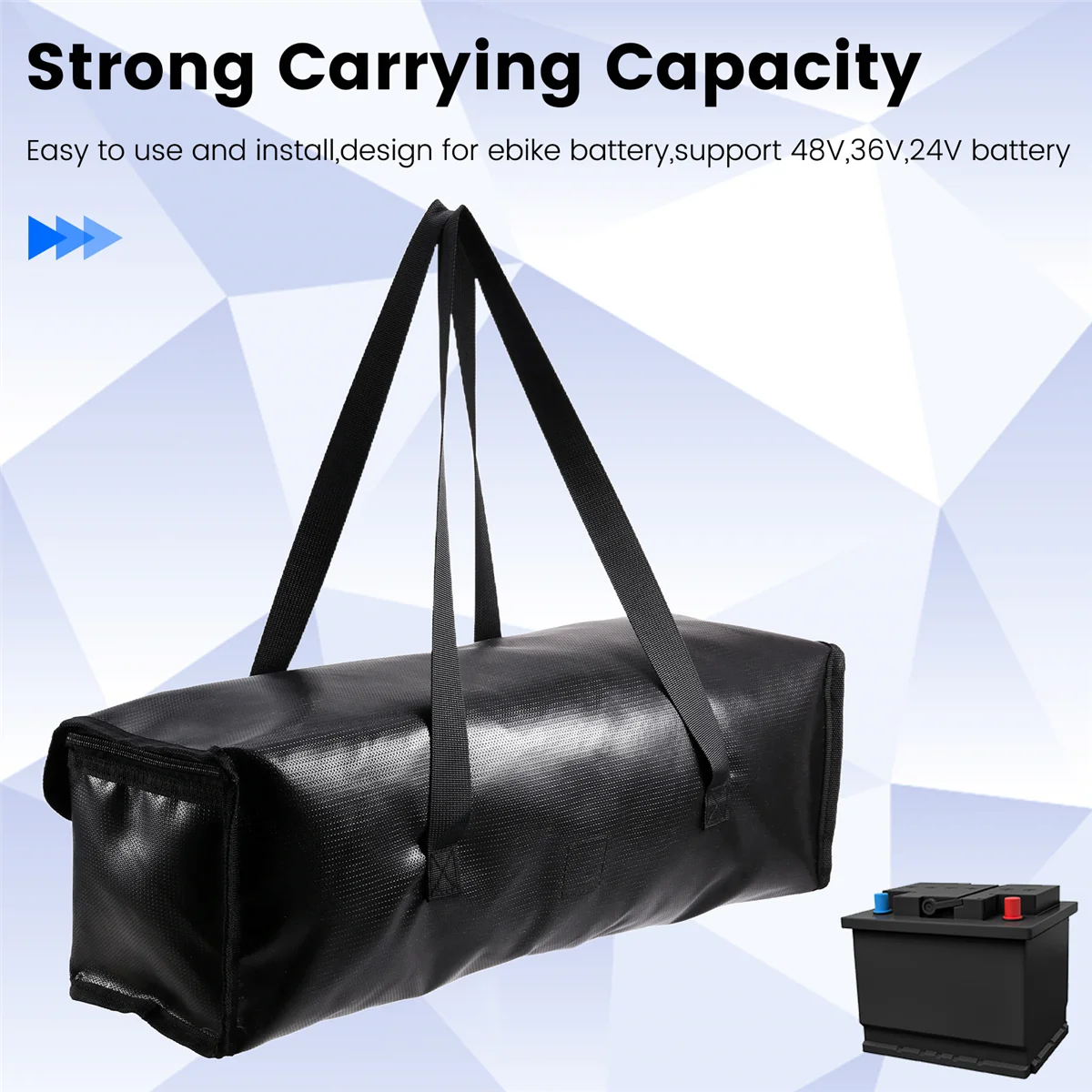 Sac de rangement de batterie pour vélo électrique, sac antidéflagrant, Protection incendie pour vélo électrique, sac de rangement de batterie [JQ-EN & RS]