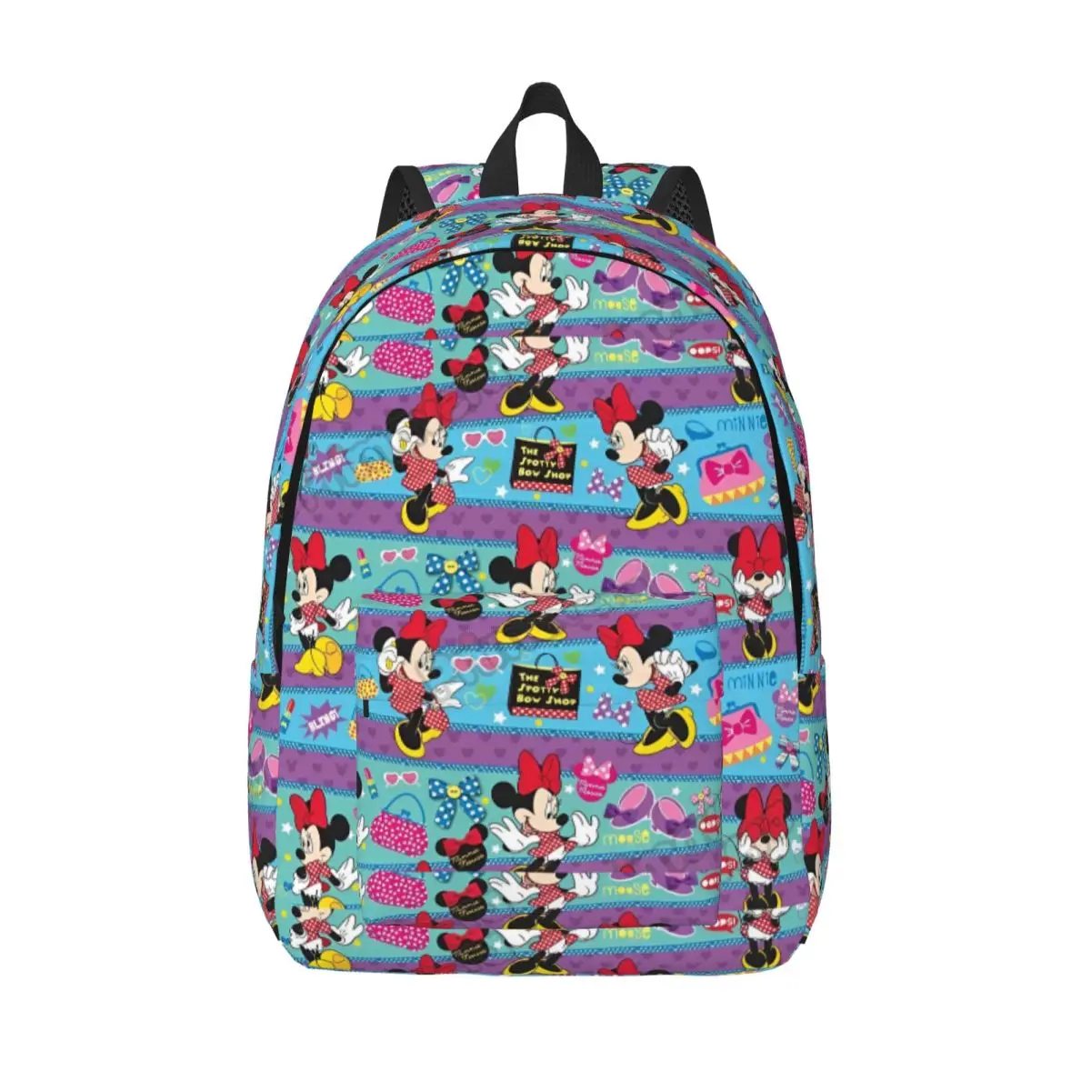 

Minnie Mouse Print Backpack Teen Polyester Travel Backpacks Print Casual School Bags Rucksack
