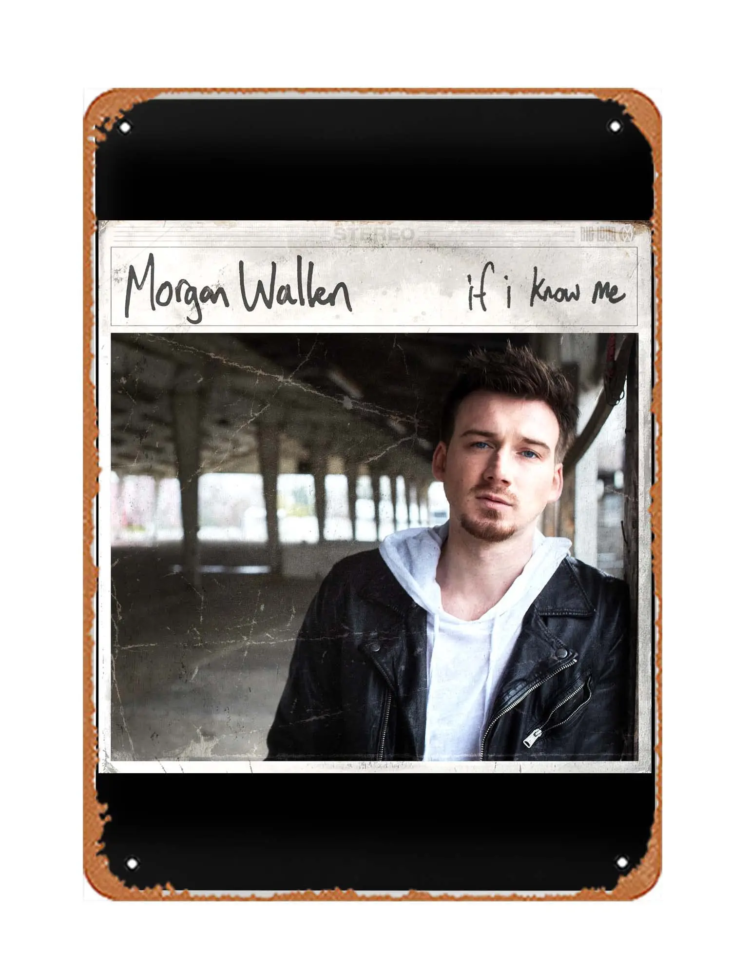Wall Decor Sign - Morgan Wallen If I Know Me Poster Metal Signage Vintage Wall Decor 12 X 8 Inches sign
