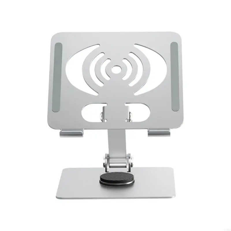 CORA Tablet Stand with 360 Degree Rotatable Base Foldable Tablet Holder Adjustable