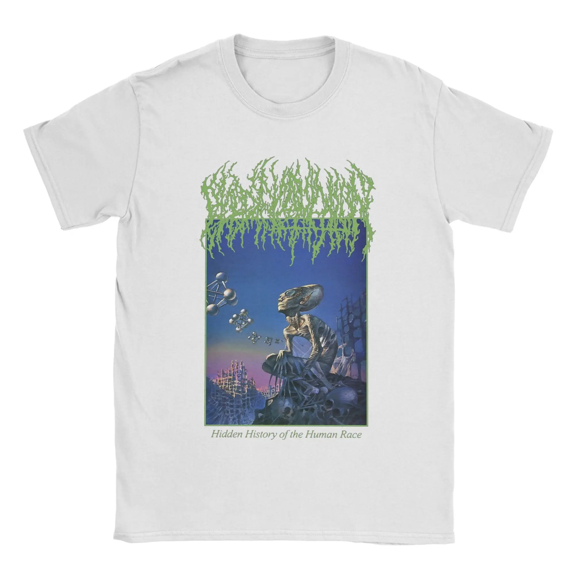 

Casual Blood Incantation Band Dark Metal Wind Rock T-Shirt for Men O Neck Cotton T Shirt Short Sleeve Tee Shirt Gift Clothes