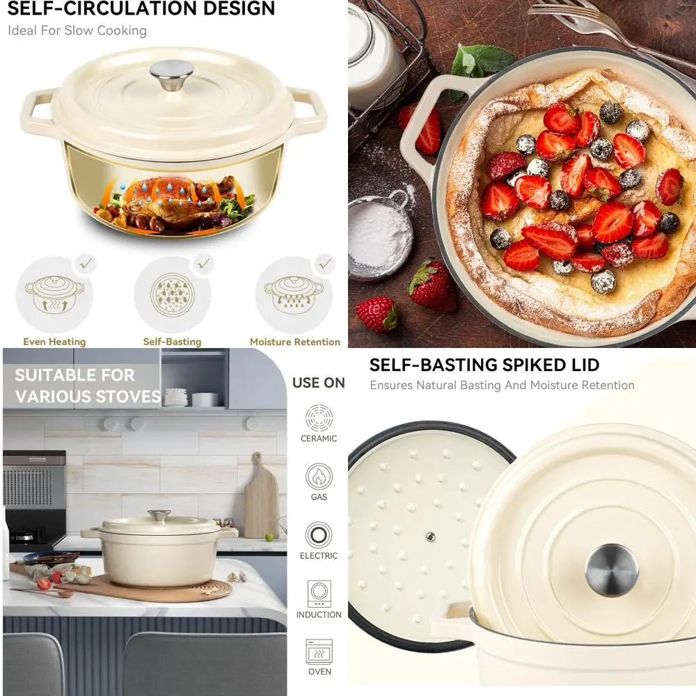 6.5 Qt Enamel Cast … - image