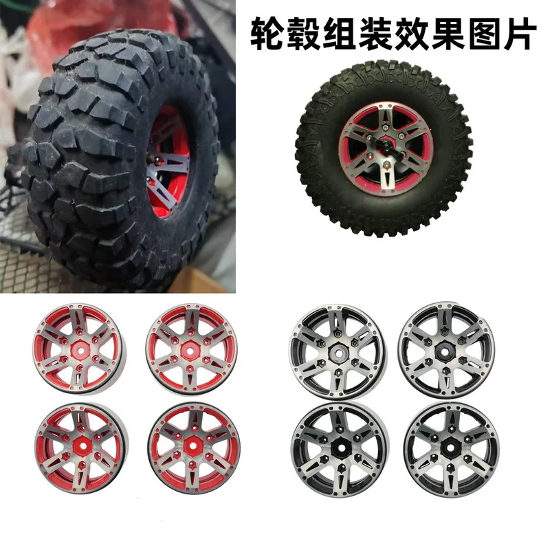 

1.9 Inch Metal Beadlock Wheel Rims for Axial SCX10 1/10 RC Crawler Car Upgrade Parts DIY Accessories
