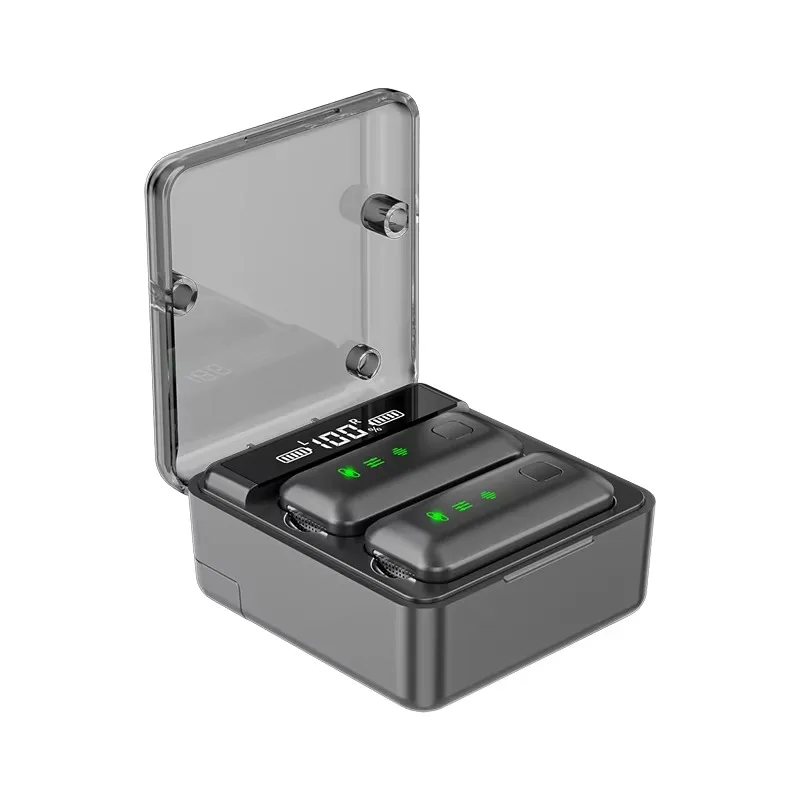 

Professional 2.4G wireless collar microphone 15h long battery life intelligent noise reduction interview and on-site sales