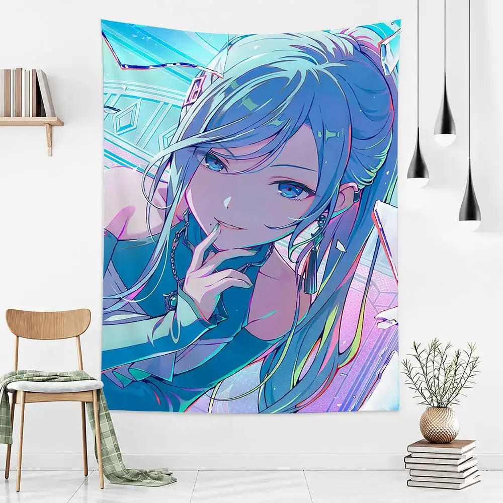 Project SEKAI Shizuku Hinomori  Flag Digital Printing Banner for Garage Wall Out Door Decoration