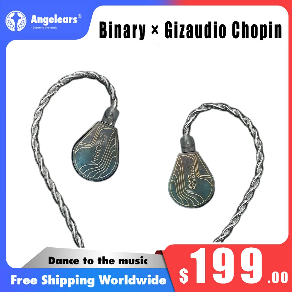 2025 New Binary × Gizaudio Chopin Earphone 1DD+3BA Hybrid in-Ear Monitors HiFi Audiophile Headphones Music Earbuds Hybrid IEMs